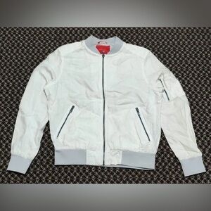 Zara Man linen bomber EUC